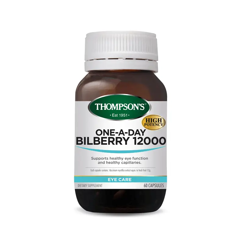 Thompsons One-A-Day Bilberry 12000mg Capsules 60's issues