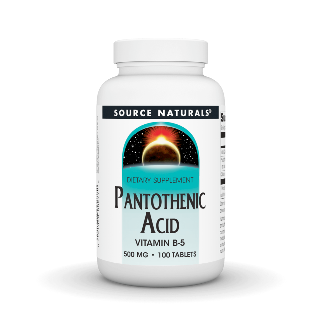 Pantothenic Acid 500mg 100 Tablets