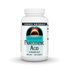 Pantothenic Acid 500mg 100 Tablets