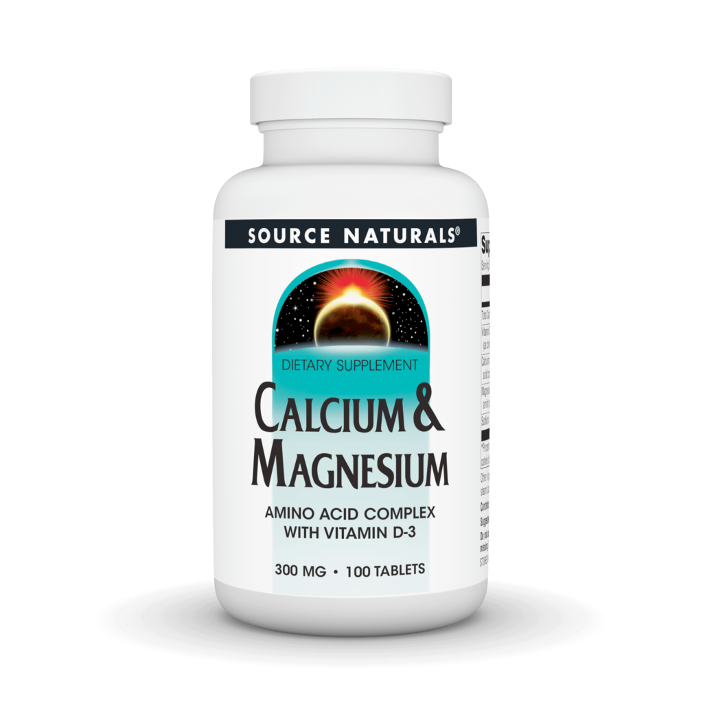 Source Naturals Calcium and Magnesium 100 Tablets