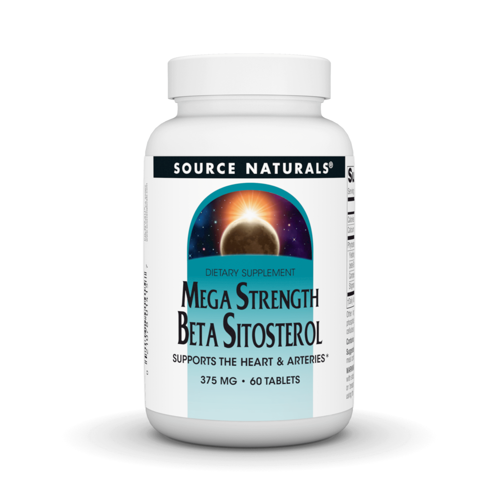 Source Naturals Beta Sitosterol Mega Strength 375mg 60 Tablets