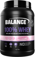 Balance 100% Whey Strawberry 1kg