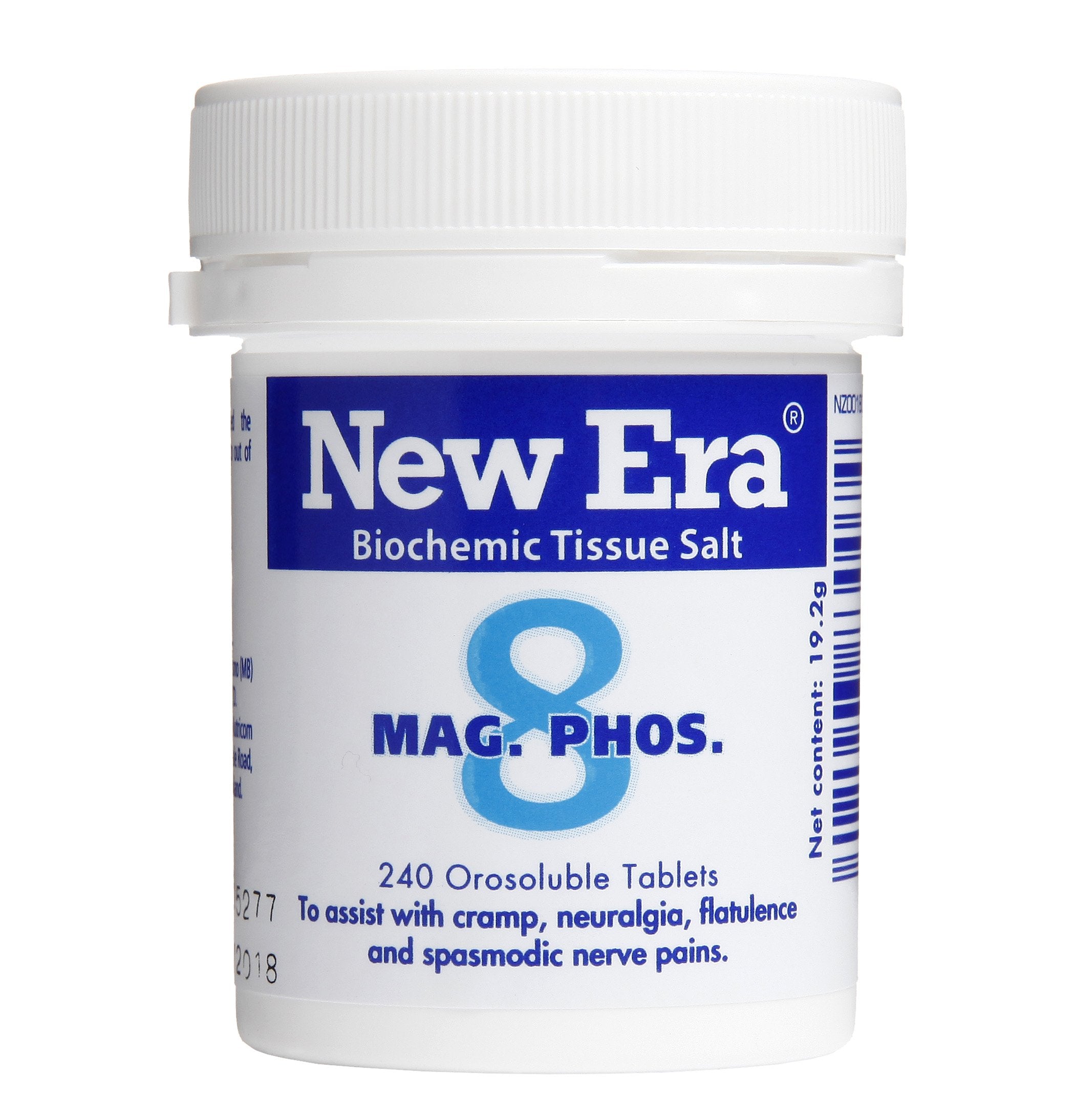New Era Mag Phos No 8 240 tablets biochemic tissue salt,crampeze,go healthy magnesium,issues,Menstrual pain,Muscular cramps,muscular spasms,new era,New Era Mag Phos,new era no 8,nutralife magnesium,Sanderson magnesium,sanderson magnesium ultra,Sciatica