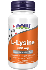 now L-Lysine 500 mg 100 Tablets issues,lysine,Now,Now Products,Now suppl,Now supplements,Now Vitamins