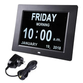 10" Digital Calendar Day Clock - for Dementia and Alzheimer’s Patients (Black)