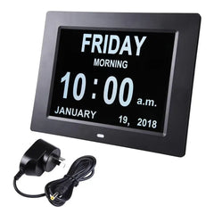 10" Digital Calendar Day Clock - for Dementia and Alzheimer’s Patients (Black) Alzheimer’s,Alzheimer’s Patients,Audio & Visual Alerts Pill Dispenser,Audio & Visual Alerts Pill Management,Automatic Pill Dispenser,Dementia Patients,Home Medication,Home