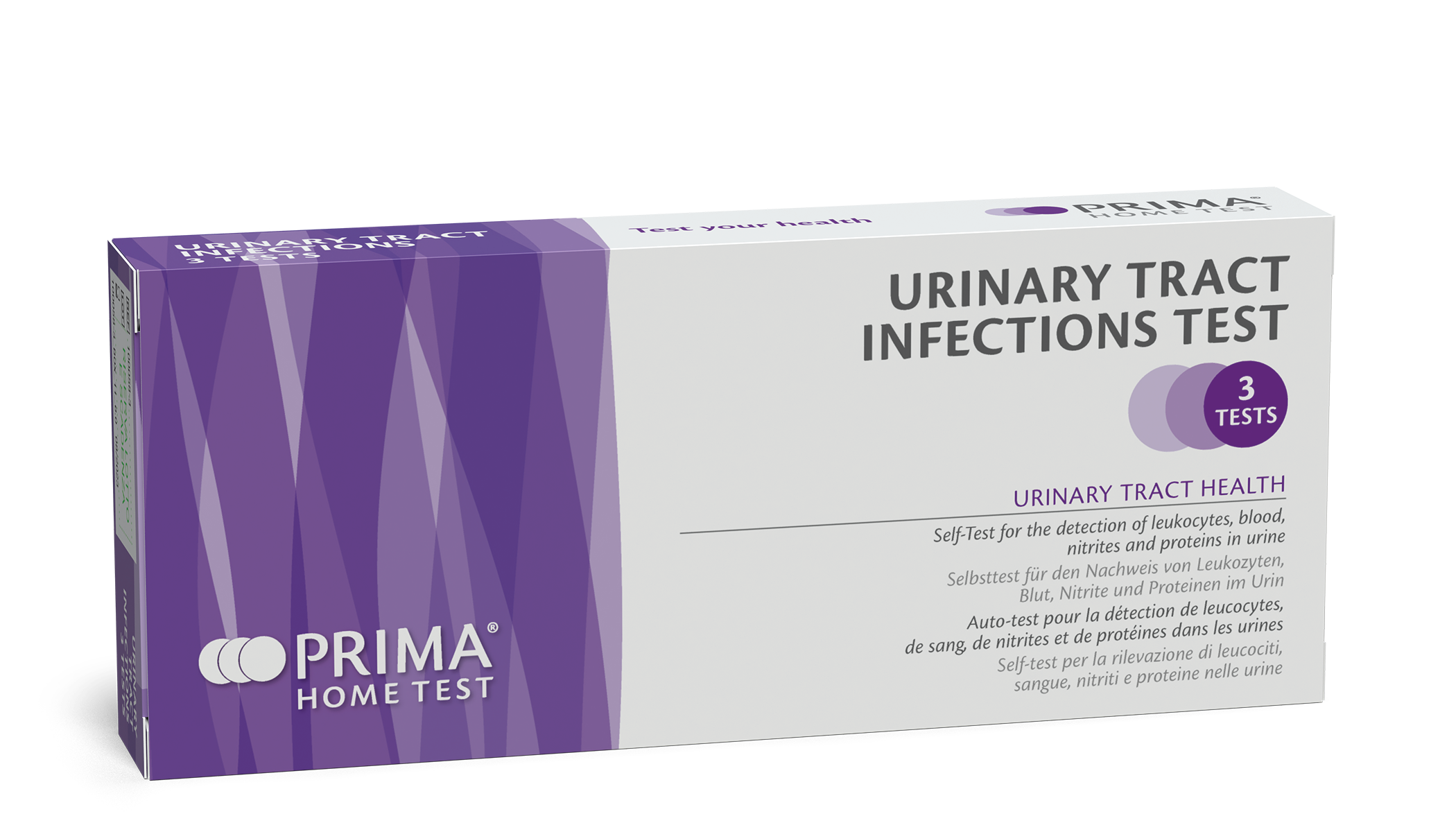 Prima Urinary Tract Infections Test Strips box