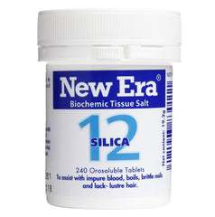 New Era Silica The tissue strengthener No 12 240 tablets acne,benzac,biochemic tissue salt,blackmores skin hair and nails,cetaphil,cleanser,issues,new era no 12,New Era Silica The tissue strengthener,new era tissue salt,pimples,pinples,silica,skin hair an