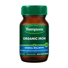 Thompson's Organic Iron 24mg 30 Tablets