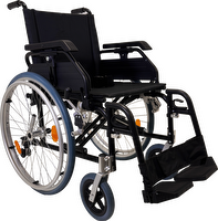 Premium Self Propelled Wheelchair 16x16 Aluminum Frame Matte Black SGS Tested AS/NZS 3695.1:2011 Lightweight Durable