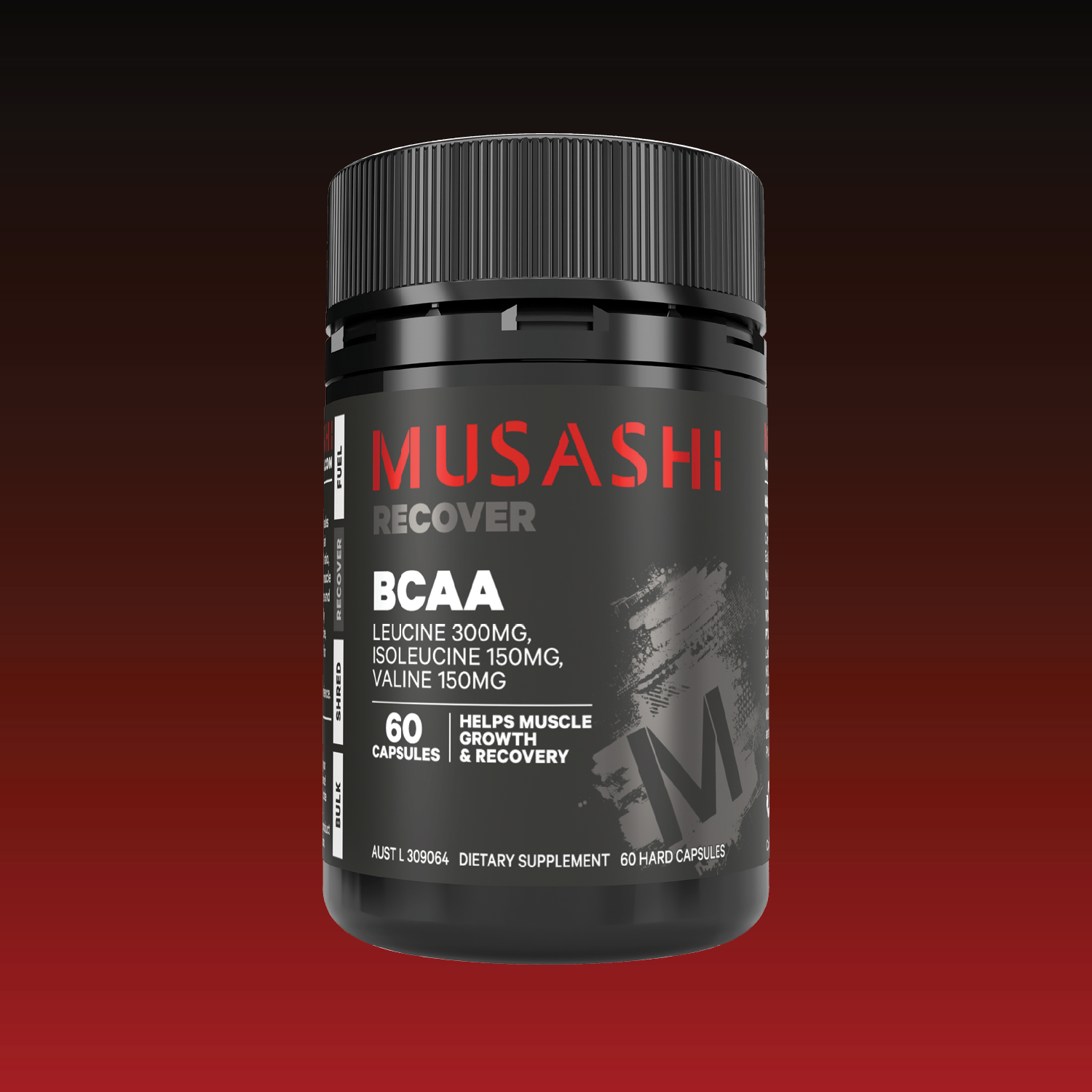 Musashi BCAA 60 Capsules – Branched-Chain Amino Acid Capsules