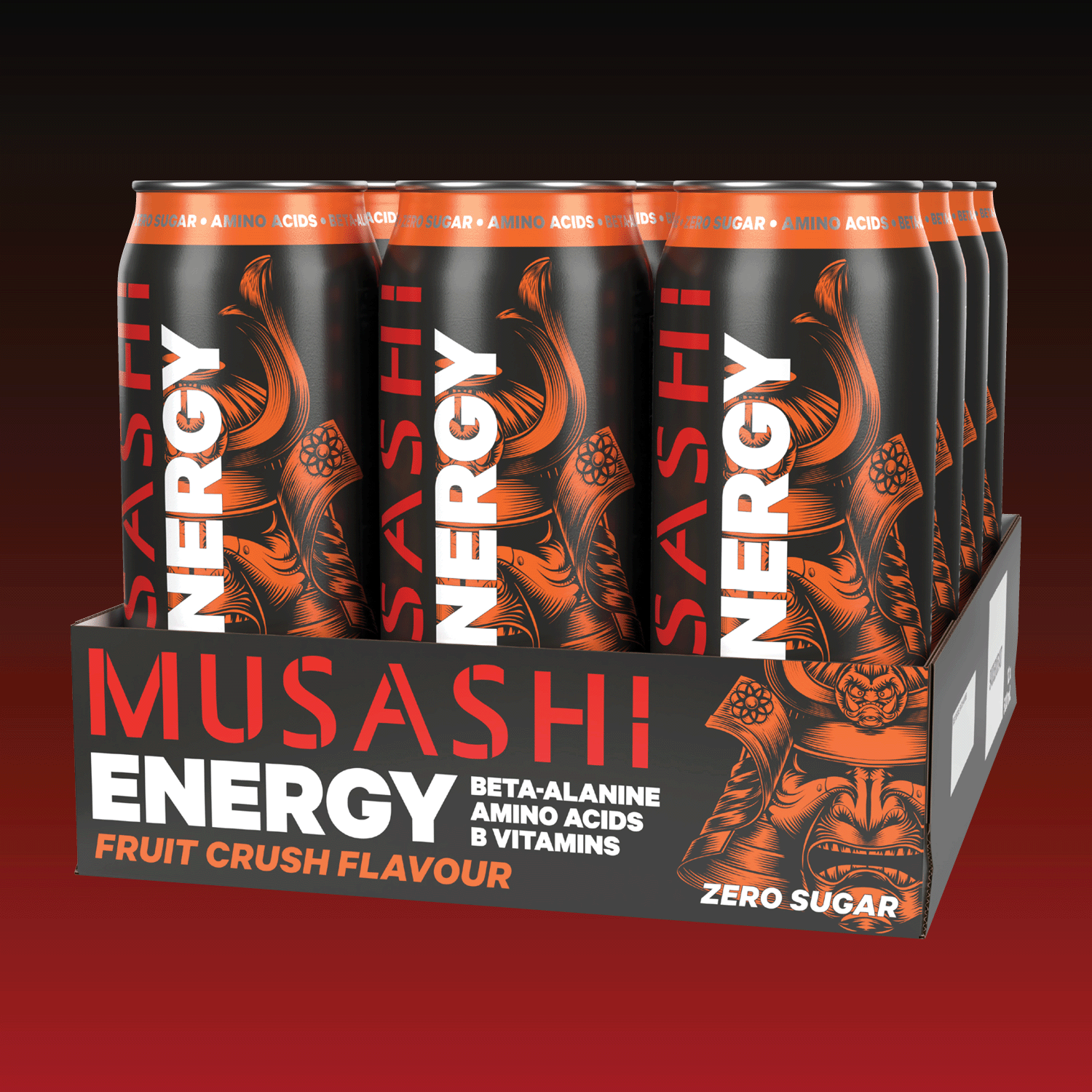 Musashi Energy Drink Fruit Crush 12 x 500ml – Sports Energy Drink Can
