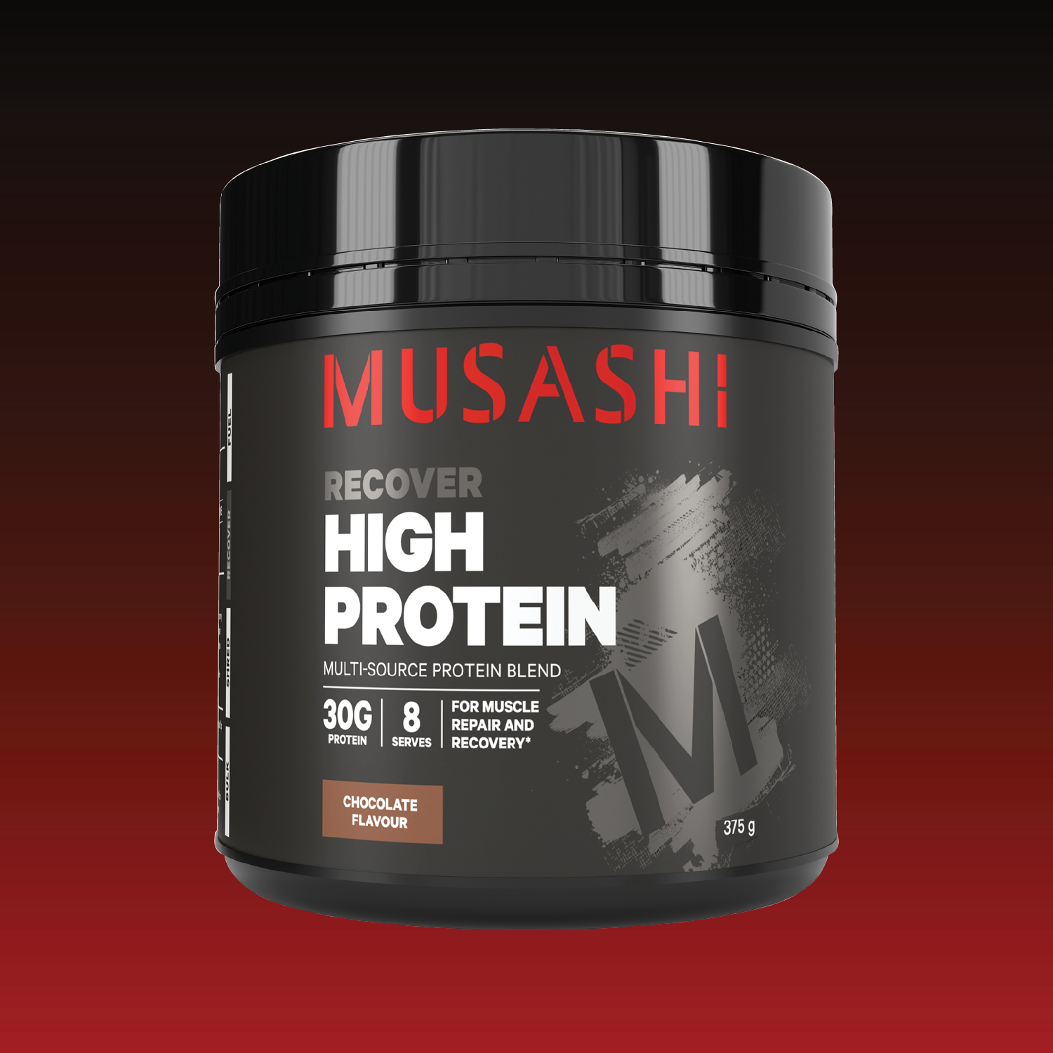 Musashi High Protein Chocolate 375g – Protein Powder for Recovery