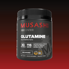 Musashi Glutamine Unflavoured 350g – Unflavoured Glutamine Powder