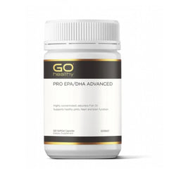 Go Healthy Pro EPA/DHA Advanced SoftGel Capsules 120 Count Supports Joints, Heart and Brain Function