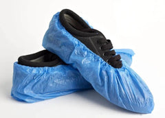 Advance® Disposable Plastic Shoe Covers Blue Color,excellent contamination prevention,footwear,issues,Lightweight and comfortable,One size fits all,work environment.