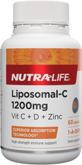Nutralife Liposomal C 1200mg VIT C + D + ZINC 60 Tablets issues,lipo vitamin c,liposomal,liposomal vitamin c,nutralife,vit c,vitamin d,vitamin d3,zinc