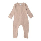 Woolbabe Daydream Henley Suit Dune Marl