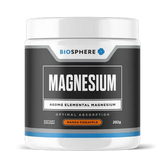 Biosphere Magnesium Powder 400mg Elemental Magnesium Dietary Supplement Supports Muscle Function and Nervous System