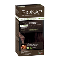 Biokap Nutricolor Delicato Rapid 2.9 Dark Chestnut Chocolate Permanent Hair Dye biokap,hair dye,issues,naural hair color