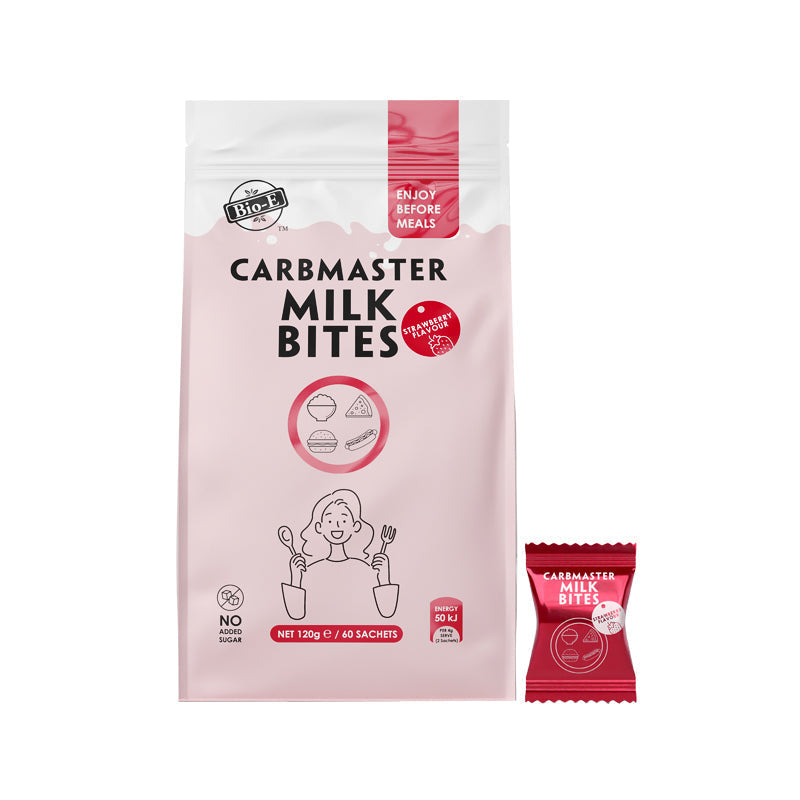 Bio-E CarbMaster Milk Bites Strawberry 120g