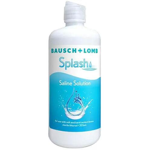 Bausch + Lomb Splash Saline Solution 355ML B&L Renu Fresh Duo Pack Contact Lens,contact lens,contact lens solution,issues