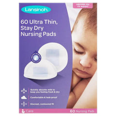 Lansinoh Ultra Thin Nursing Pad 60s BLUE LOCK,DRY NURSING PADS,Holds 20x weight in moisture,issues,ultra thin,Waterproof design