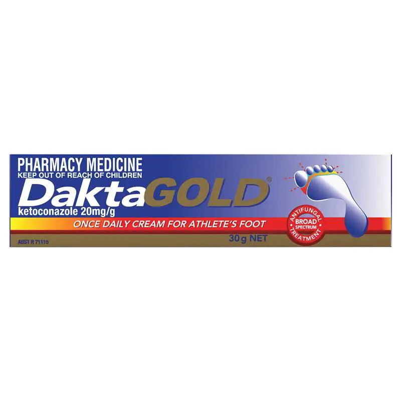 DaktaGold Once Daily Antifungal Cream 30g – Athlete's Foot
