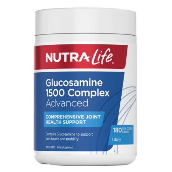 Nutralife Glucosamine 1500 Complex Advanced Supports Joint Health And Mobility Joint Support 180 Tablets