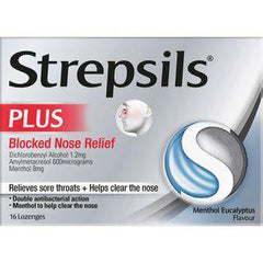 Strepsils plus Sore throat & Blocked Nose Lozenges blocked nose,issues,sore throat,sore throat lozenges,strepsils,strepsils plus lozenges