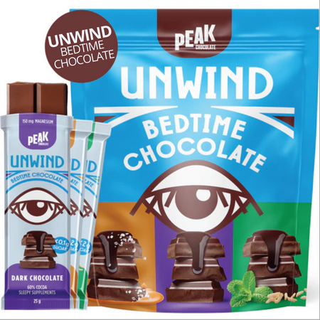 My Supplements Group PEAK CHOCOLATE UNWIND Box of 14 bars