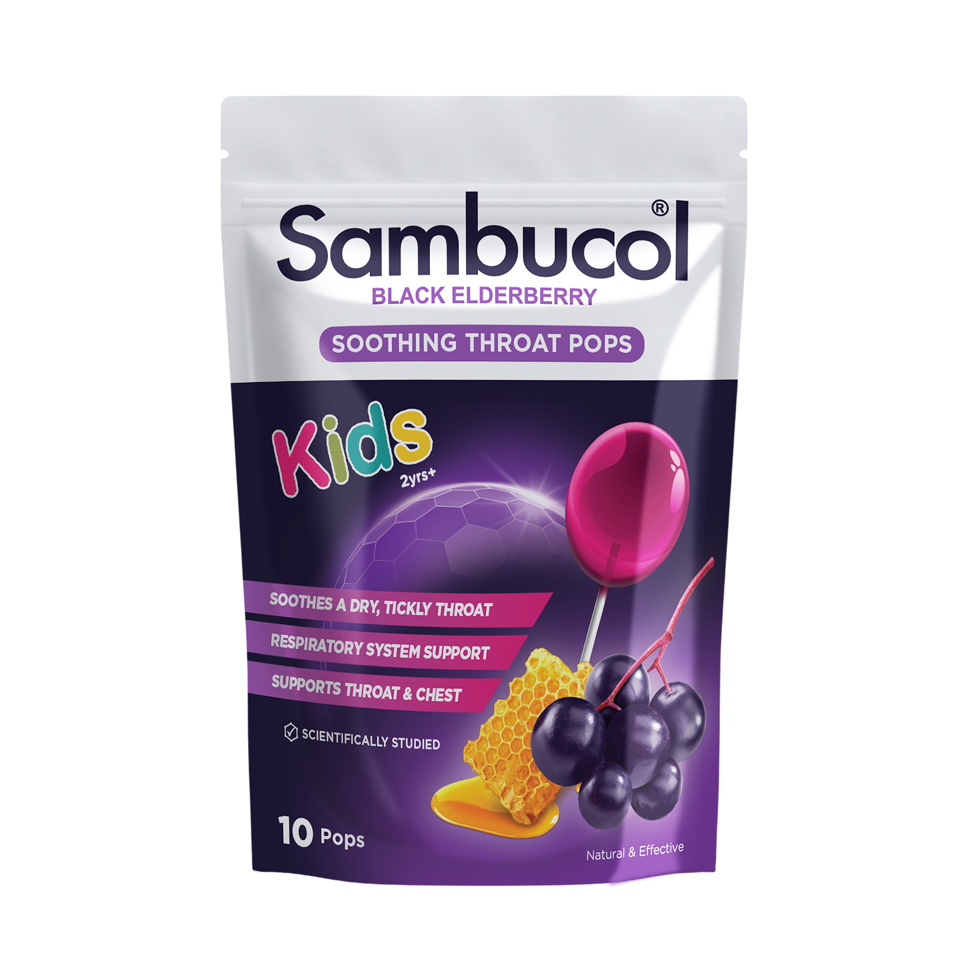 Sambucol Kids Soothing Throat Pops 10 Pack