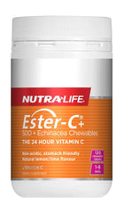 Nutralife Ester-C with Echinacea Chewable Tablets 120 Count Echinacea Chewable Tablets,Immune Support,Nutralife Ester-C,optimized,Vitamin C Supplements