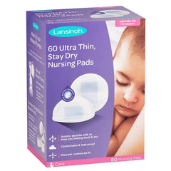 Lansinoh Ultra Thin Nursing Pad 60s BLUE LOCK,DRY NURSING PADS,Holds 20x weight in moisture,issues,ultra thin,Waterproof design