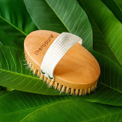 Therapure Ionic Dry Body Brush Detox And Firm Skin Through Circulation Brush (Beech Wood, Copper Alloy Bristles)