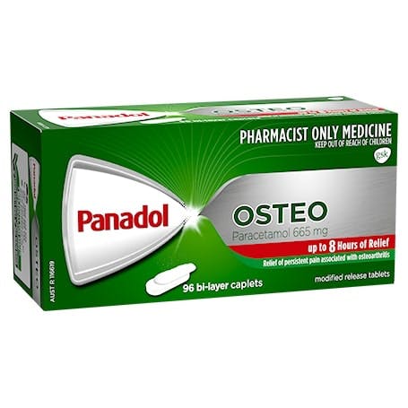 Panadol Osteo For Osteoarthritis 96 Caplets - Pharmacist Only Medicine - *Quantity Restriction (1) Applies* issues,osteo,pain,panadol
