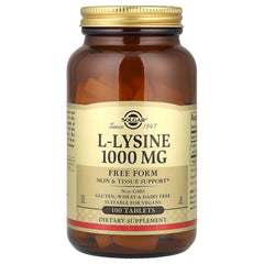 Solgar L-Lysine 1000mg Supports Immune Health Amino Acid Supplement