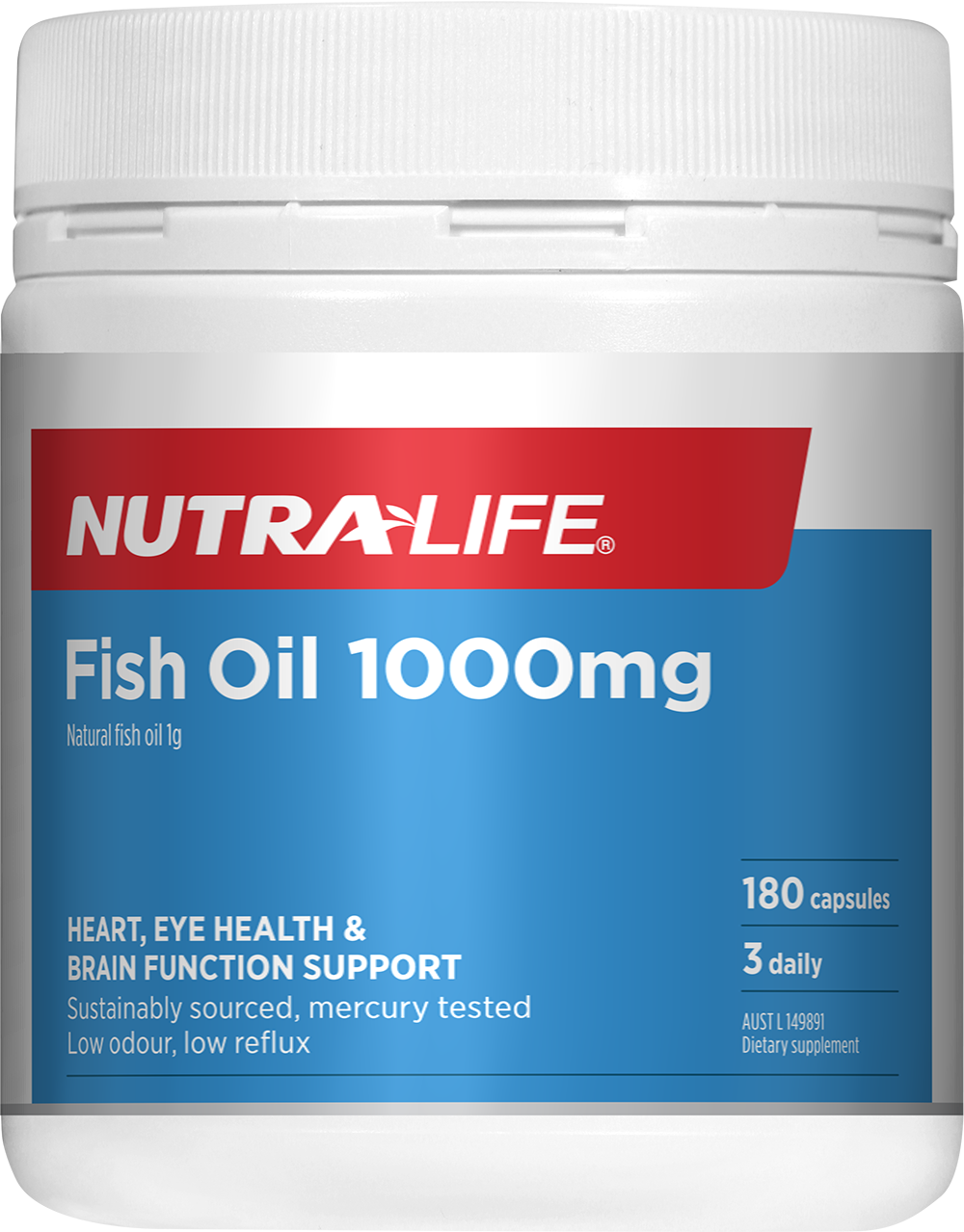 Nutra-Life Fish Oil 1000mg 180 Capsules