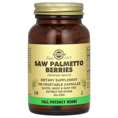Solgar Saw Palmetto Berries Prostate Support VegeCapsules 100 Count