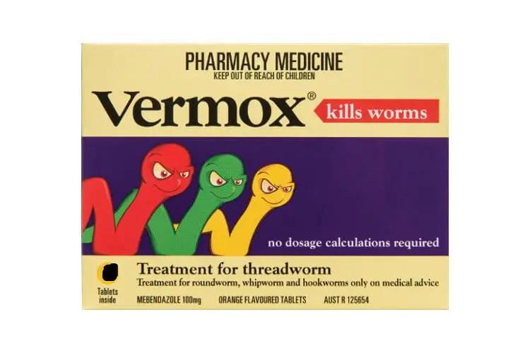 Vermox Tablets 100mg 2 issues,mebendazole,thread worm,thread worms,threadworm,vermox