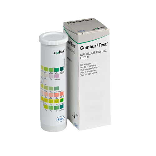 Combur 6 Test Strips 50 blood,Combur 6,Insensitive to ascorbic acid,issues,leukocytes,Long handle Test Strips,nitrite,protein,test strip,test strip in urine,test strips,urine,urobilinogen
