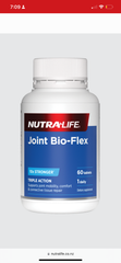 Nutralife Joint Bio Flex 60 tablets arthritis,arthritis joint pain,bio flex,cheaper than chemist warehouse,google,issues,joint pain,nutralife bio flex,nutralife joint,osteoarthritis