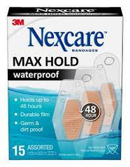 Nexcare Max Hold Waterproof Assorted Bandages 15 issues,max hold,nexcare