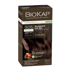 Biokap Nutricolor Delicato Rapid 5.05 Chestnut Brown Permanent Hair Dye biokap,hair dye,issues,naural hair color