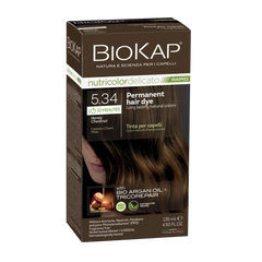Biokap Nutricolor Delicato Rapid 5.34 Honey Chestnut Permanent Hair Dye biokap,hair dye,issues,naural hair color