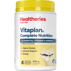 Healtheries Vitaplan Vanilla Flavour 500gm diet plan,drink,healtheires,Healtheries Vitaplan with Pre & Probiotics Vanilla Flavour,issues,milkshake,protein drink,vitaplan