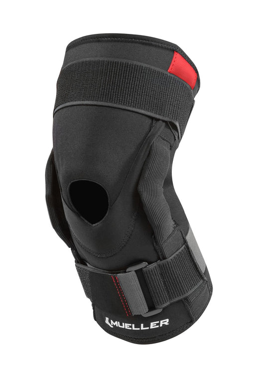 Mueller Triaxial Hinged Knee Support 360˚ straps,and protect knee cap,cushion,help stabilize,Hinged Knee Brace,hyperextension of the knee.,injured,issues,knee’s natural movement,medio-lateral movement,or arthritic joints.,secure comfort,support to weak,tr