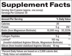 Designs For Beauty Beyond Brilliance Collagen Powder Supports Hair, Skin & Nails Dietary Supplement (180 g)