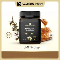 Watson & Son Manuka Honey UMF 5+ 500g / 1kg honey,issues,manuka honey,Manuka Honey 1kg,Manuka Honey UMF 5+ 500g,umf,UMF 5+ 500g,UMF5+1Kg,Watson & Son Manuka Honey