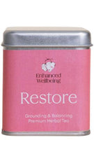 Enhanced Wellbeing Restore Premium Herbal Tea - Grounding & Balancing Advanced liver support,ageing,Andropausal men,anti-angiogenic and neuroprotective functions,anti-inflammatory,anti-stress herbal tea,antioxidant,antioxidant Digestion gallbladder liver